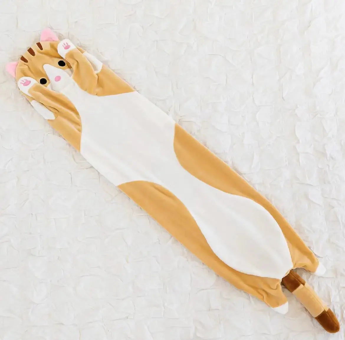 Soft Long Cat Plush Toys Office Nap Pillow Bed Sleep Home Decor Doll for Kids Girl Gift