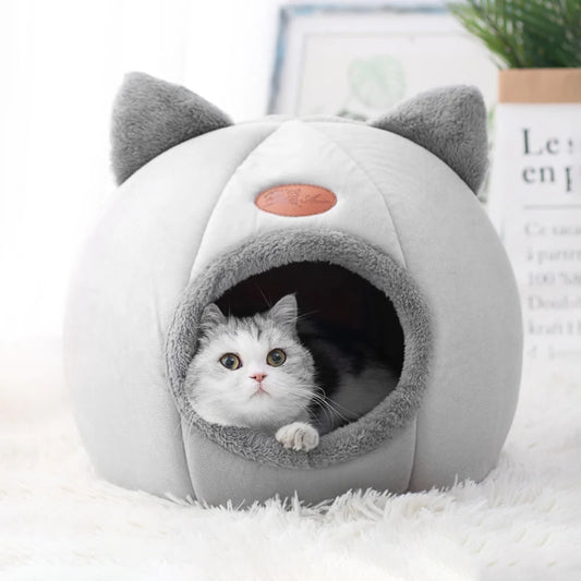 New Deep Sleep Comfort In Winter Cat Bed Iittle Mat Basket House Products Pets Tent Cozy Cave Nest Indoor