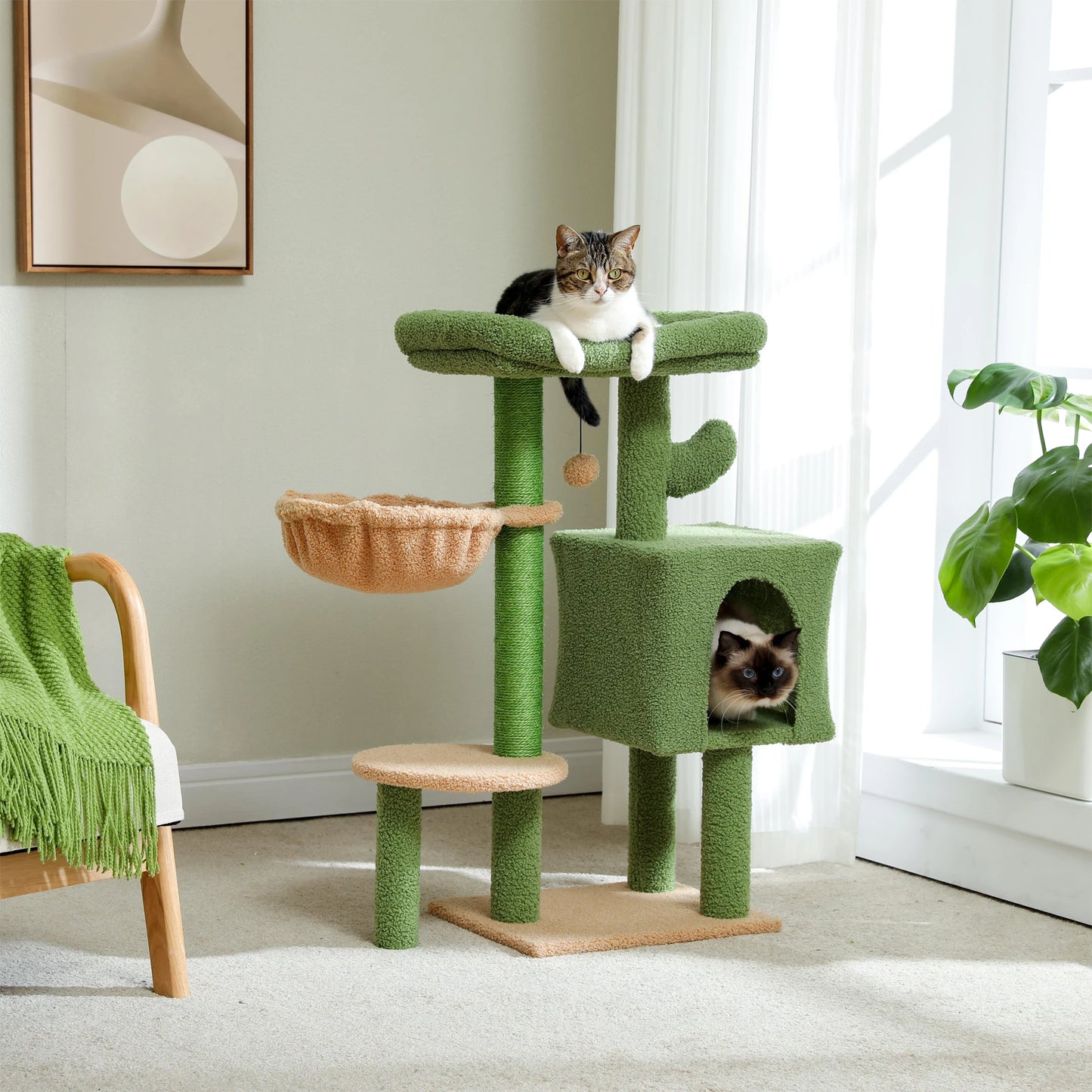 Cactus Cat Tree with Condo