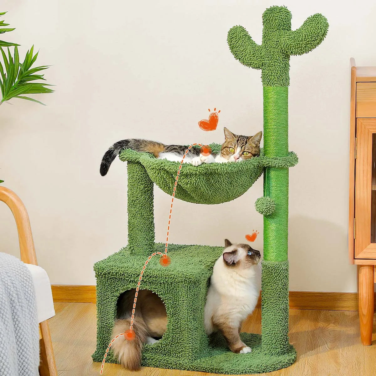 Cactus Cat Tree with Condo