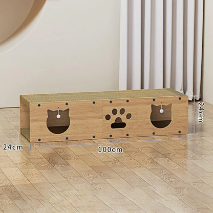 Cat Tunnel Scratcher Furniture Protection for Indoor Cats Interactive Toy