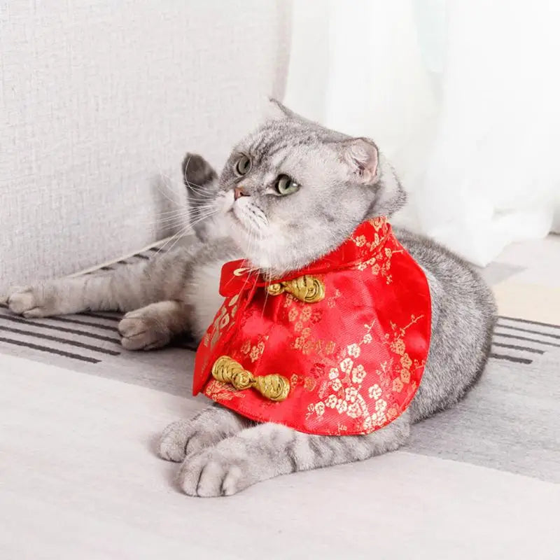 Pet Cat Costume Chinese Style Robe