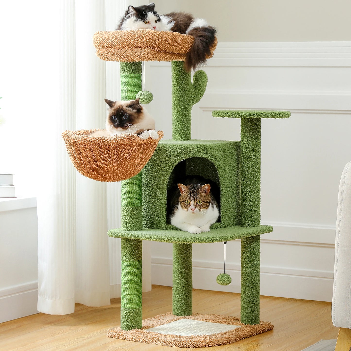 Cactus Cat Tree with Condo